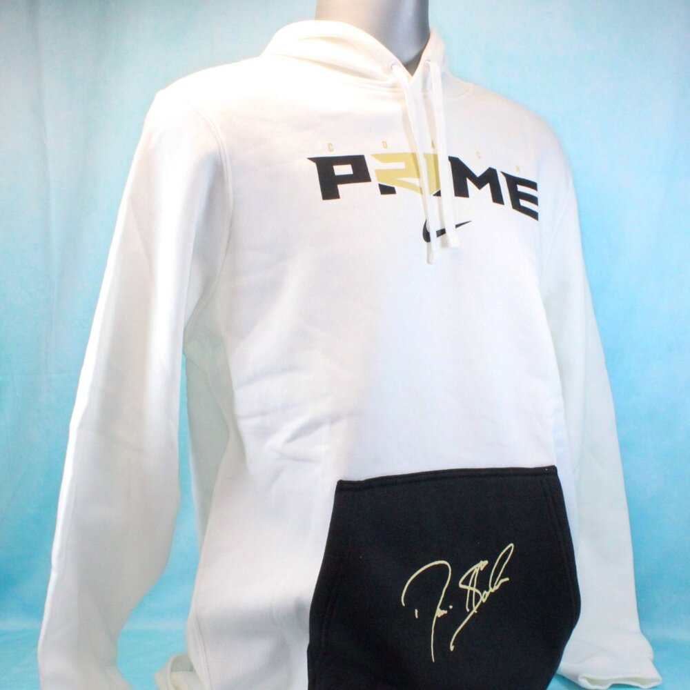 Coach Prime Club Fleece Pullover Hoodie w/ Pocket Men's Size Large